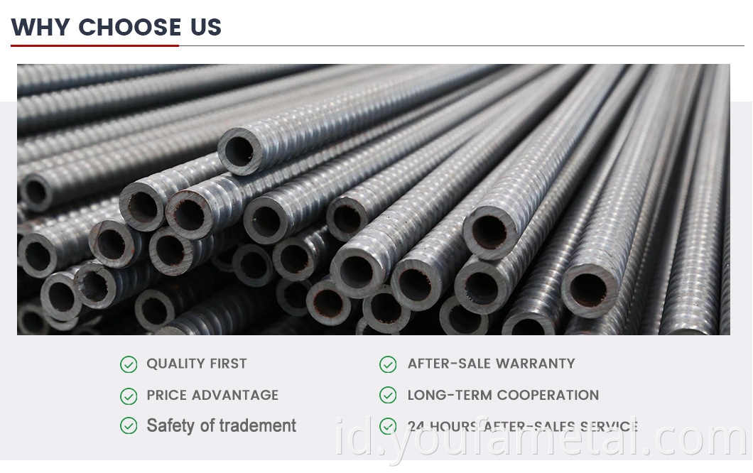 Bilah jangkar berlubang Hollow Anchor Bar